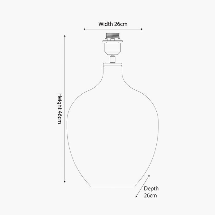 Islay Clear Bubble Glass Table Lamp