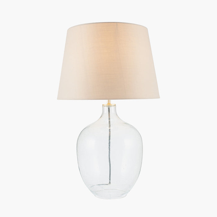 Islay Clear Bubble Glass Table Lamp