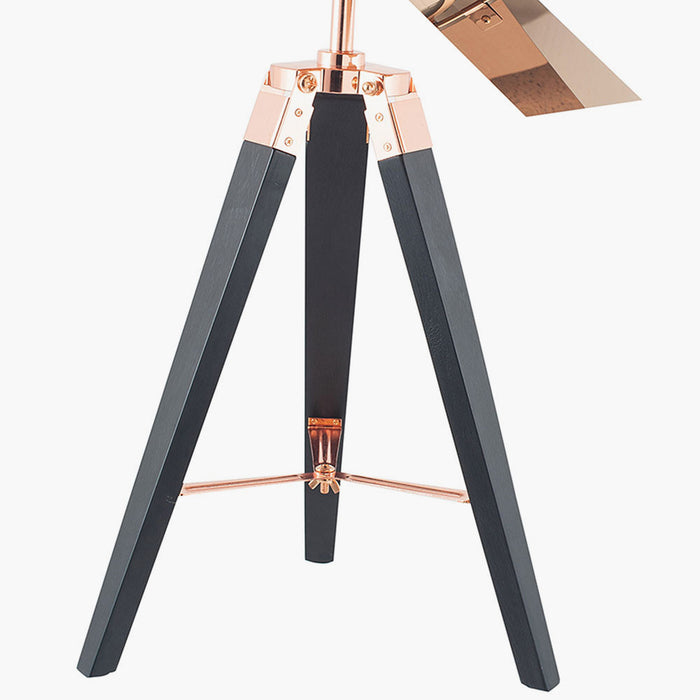 Hereford Copper & Black Tripod Table Lamp