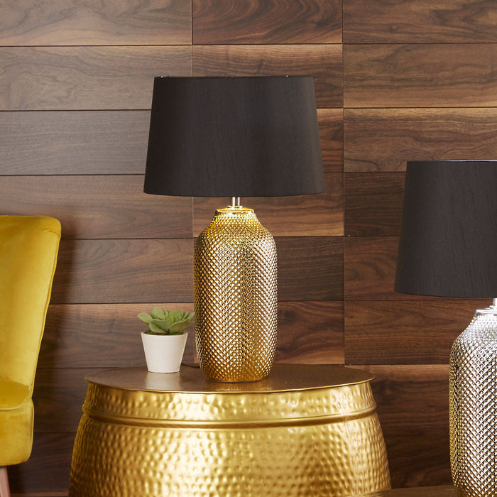 Nova Gold Textured Ceramic Table Lamp