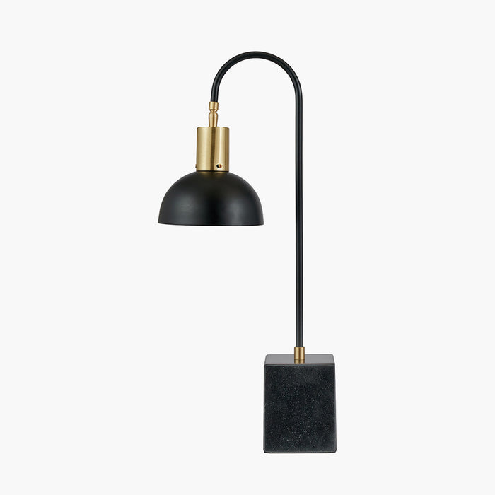 Mayfair Contemporary Table Lamp, Matt Black & Gold, Metal ( Due Back In29/11/24 )