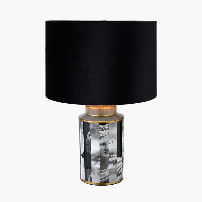 Fenella Black & White Photographic Design Table Lamp