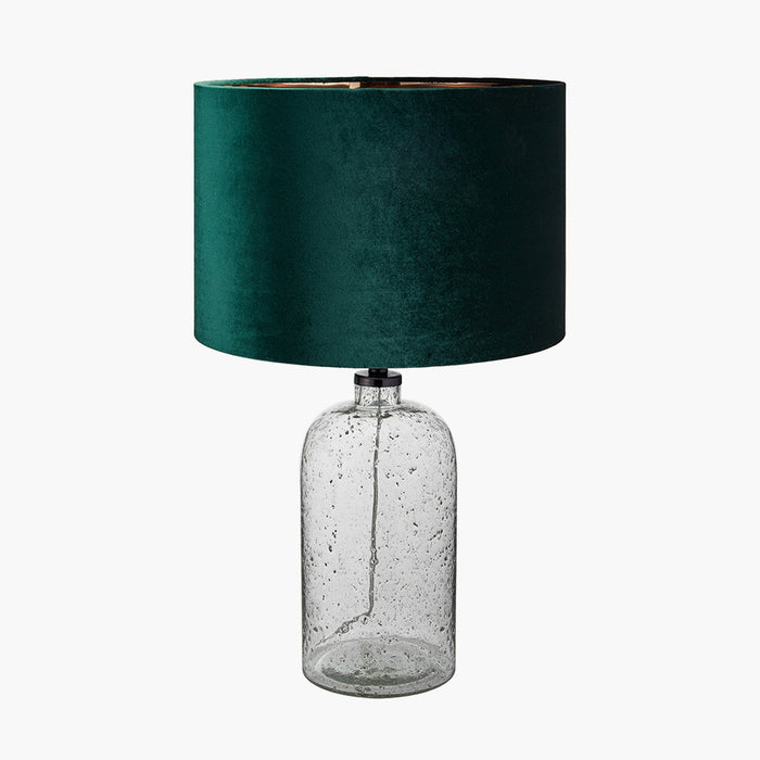 Ophelia Grey Bubble Glass Table Lamp