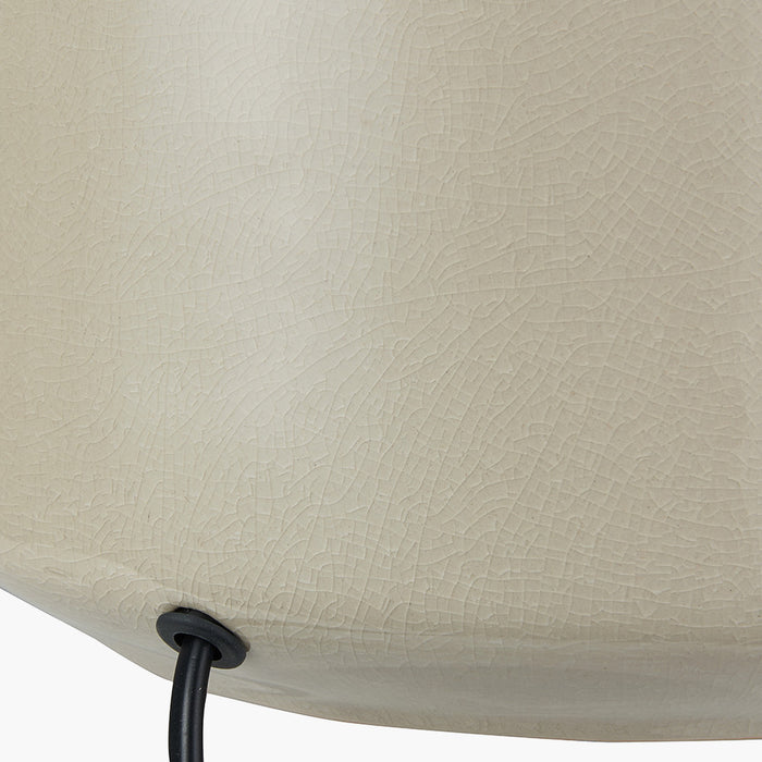 Nora Cream Crackle Effect Table Lamp ( Due Back In 10/12/24 )