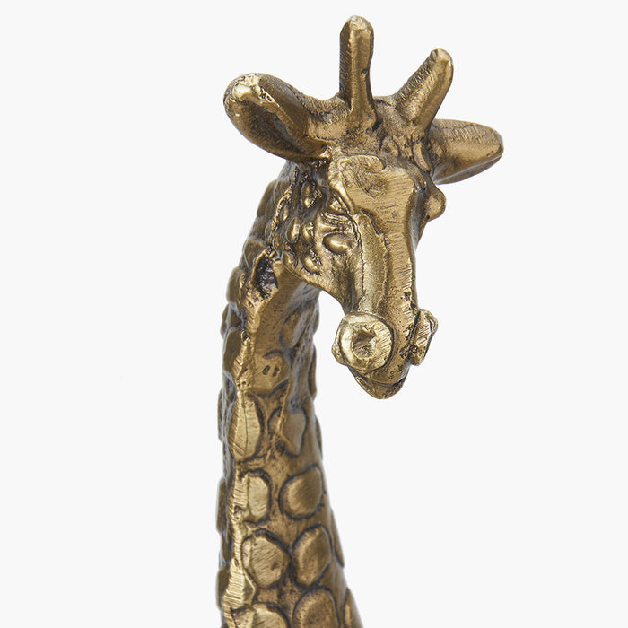 Savanna Antique Brass Metal Giraffe Table Lamp