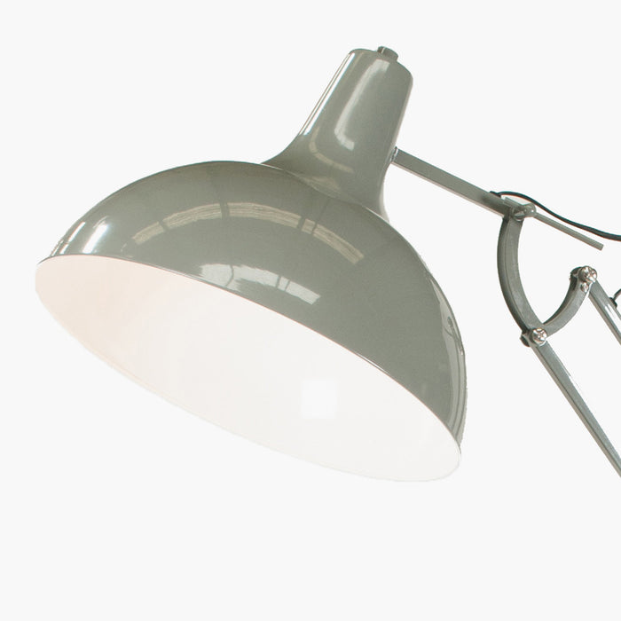 Alonzo Grey Painted Oversize Task Floor Lamp