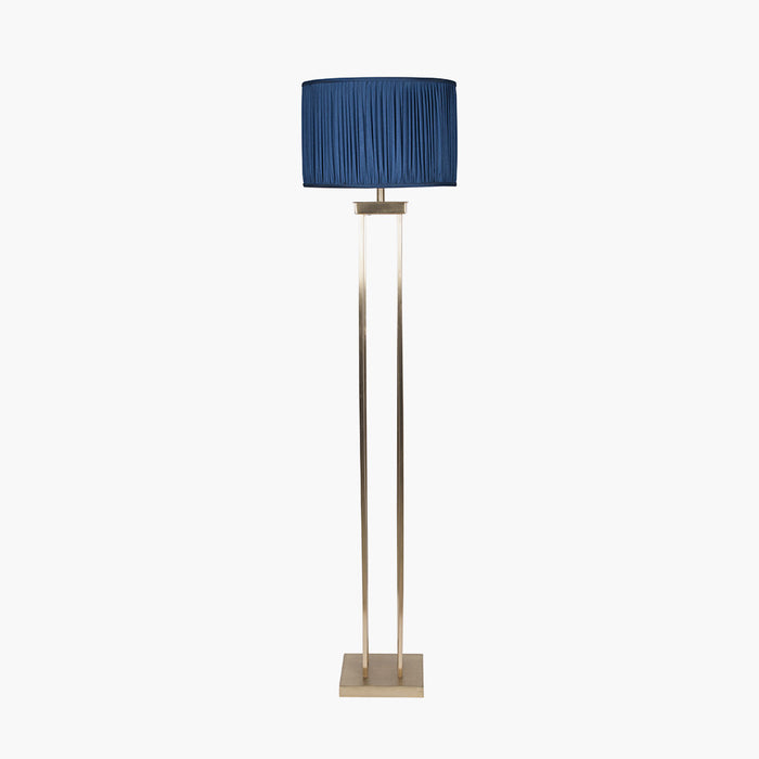 Langston Satin Brass Metal 4 Post Floor Lamp Base