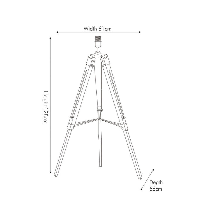 Sumba Bamboo Tripod Floor Lamp