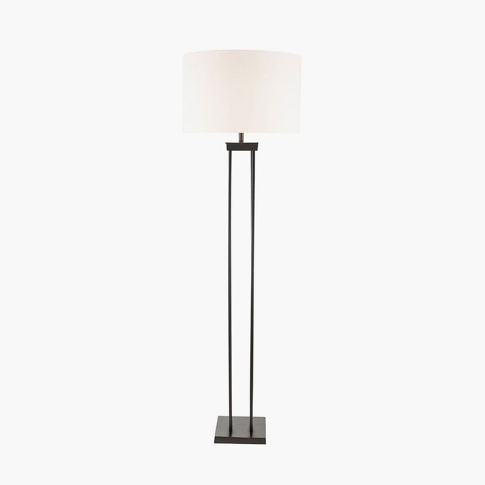 Langston Matt Black Metal Four Post Floor Lamp Base