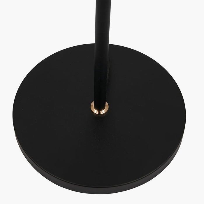 Blair Black Metal & Smoked Glass Orb Floor Lamp ( Due Back In 18/12/24 )