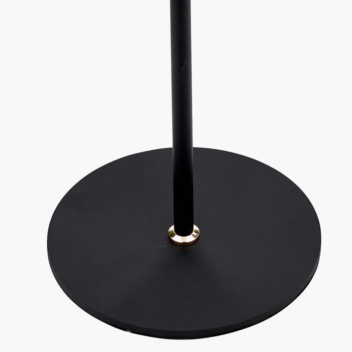 Xena Black and Rose Gold Metal LED Floor Lamp with Adjustable Two Heads - 151cm