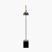 Mayfair Matt Black Domed Task Floor Lamp with movable Lampshade - 141cm