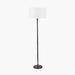 Piero Antique Bronze Metal Candlestick Floor Lamp with a cylinder or tapered shade - 143cm