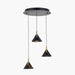 Astarion Matt Black and Gold Multi Drop LED Pendant - 42 cm