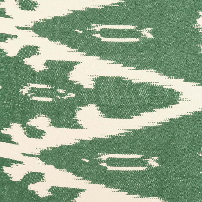 Racing Green Ikat Patterned Cylinder Shade - 35cm  ( Due In 29/11/2024 )