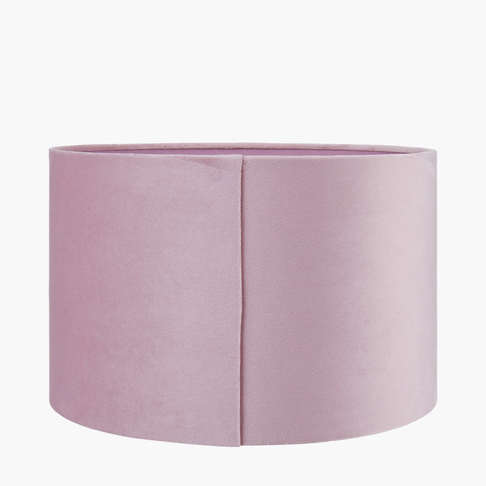 Blush Velvet Cylinder Shade- 40cm