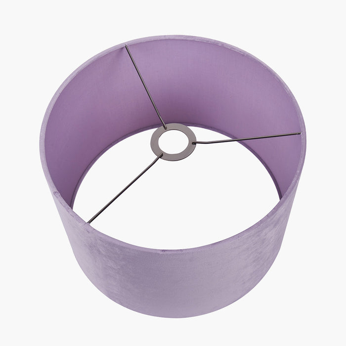 Lorraine Lilac Velvet Cylinder Shade 