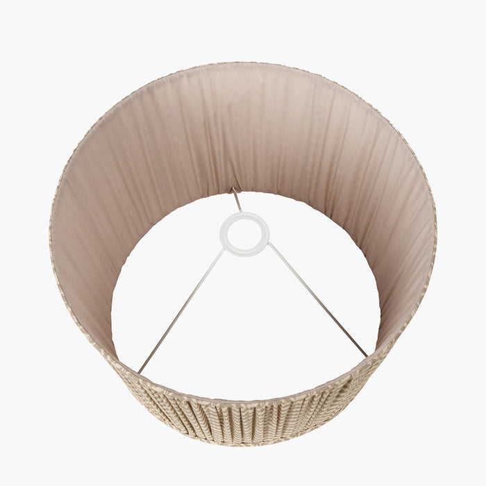 Taupe Chevron Mushroom Pleat Shade - 50cm