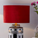 Solène Red Velvet Cylinder Shade 