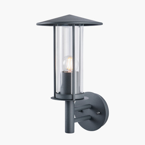 Myosotis Dark Grey Metal Chimney Wall Light