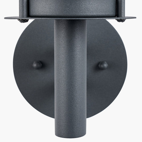 Myosotis Dark Grey Metal Chimney Wall Light