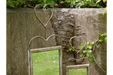 Indoor / Outdoor Set Of 2 Standing Garden Mirrors With Heart Design - Decor Interiors