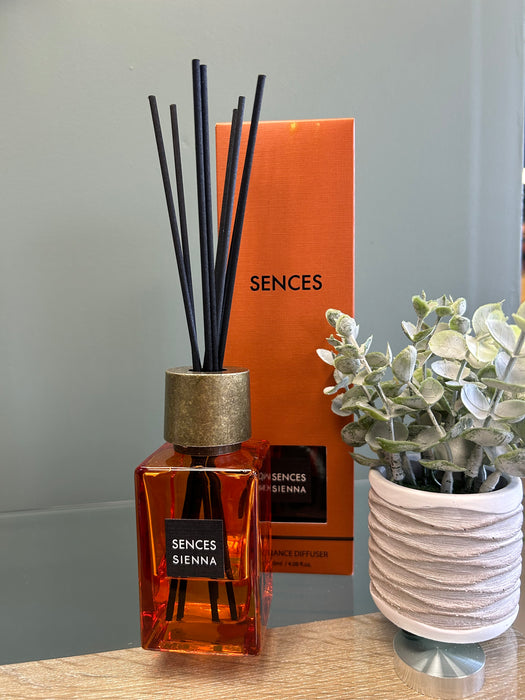 Sences Sienna Mini Reed Diffuser - 120ml - Oud & Rose Fragrance