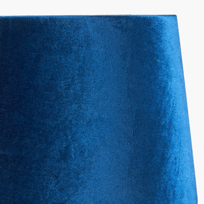 Sapphire Velvet Tapered Cylinder Shade- 40cm