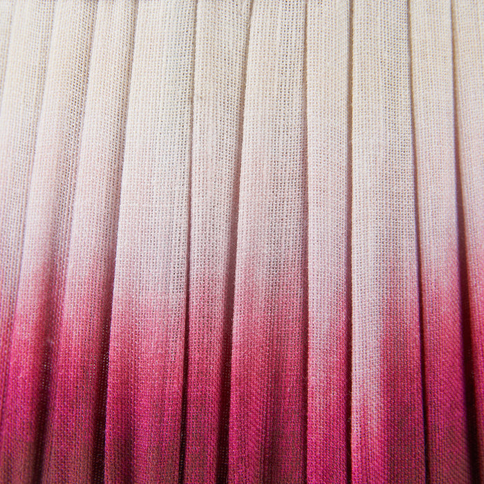 Red Ombre Soft Pleated Tapered Shade - 30cm