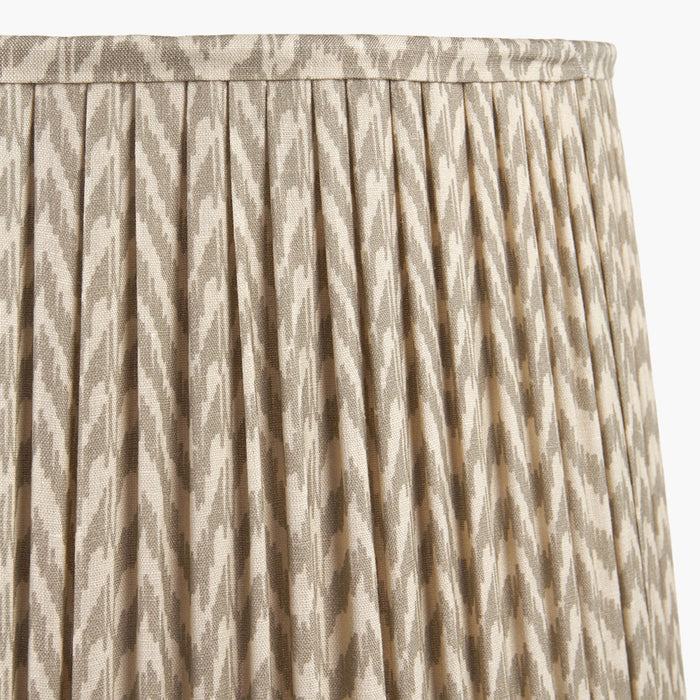 Sonja Taupe Chevron Mushroom Pleat Shade