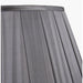 Hedda Steel Grey Silk Box Pleat Shade