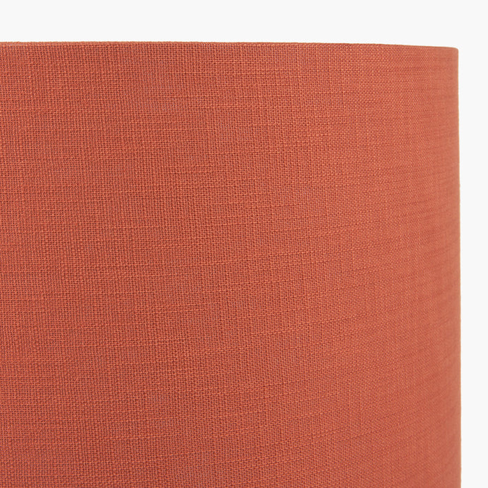 Cinnamon Self Lined Linen Drum Shade - 40cm