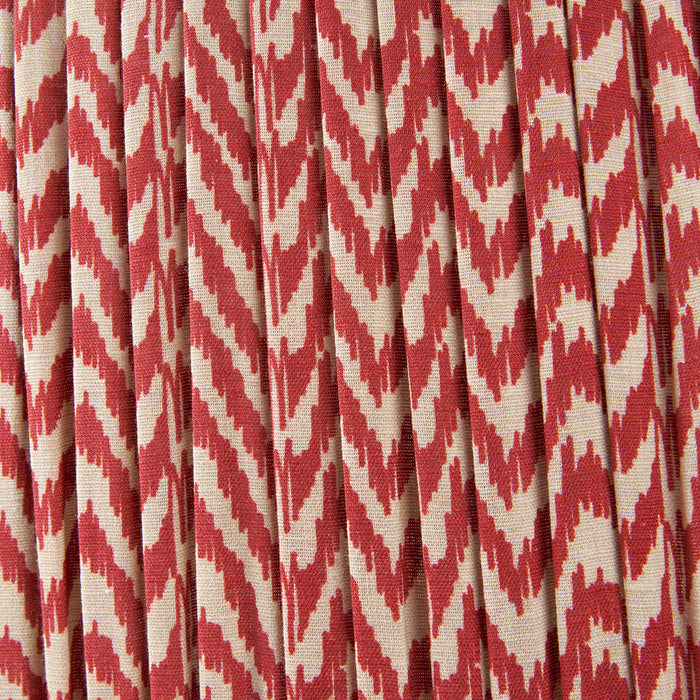 Red Chevron Mushroom Pleat Shade- 45cm ( Due In 29/11/24 )