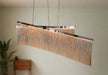 Orphelia Linear Pendant Light with Waterfall Chains