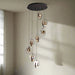 Cosma Matte Black & Gold Pendant Light