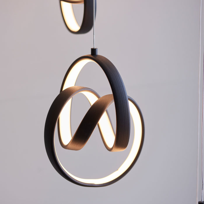 Cosma Matte Black & Gold Pendant Light