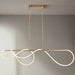 Attalea Modern Gold Linear Ceiling Light Pendant