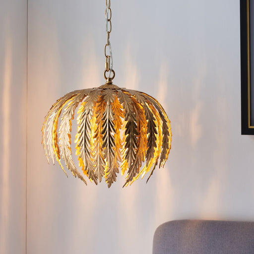 Delphine Gold Leaf Ceiling Light Pendant