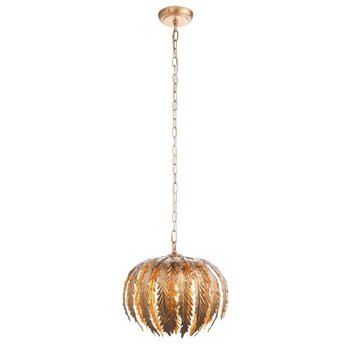 Delphine Gold Leaf Ceiling Light Pendant