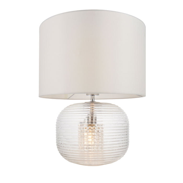 Westcombe Clear Glass Table Lamp With Shade