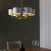 Highclere 6 Multi Pendant in Antique Brass