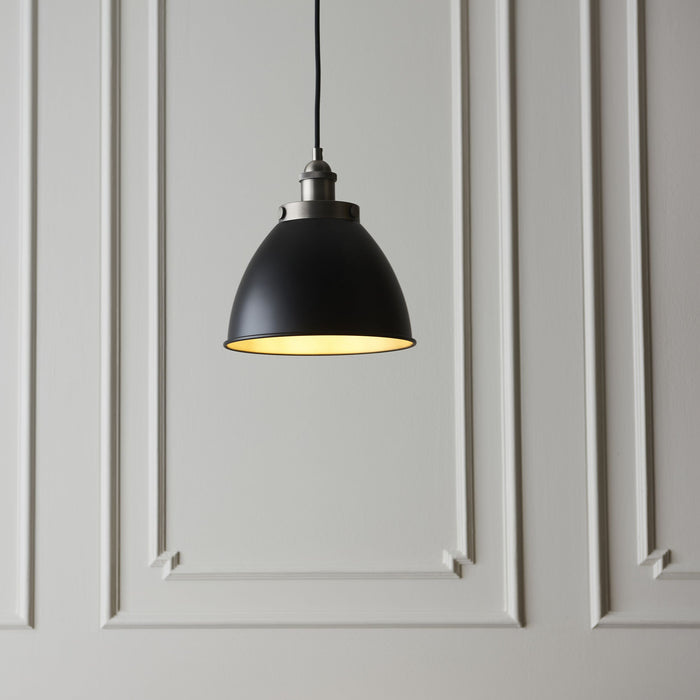 Franklin Black & Pewter Pendant Ceiling Light