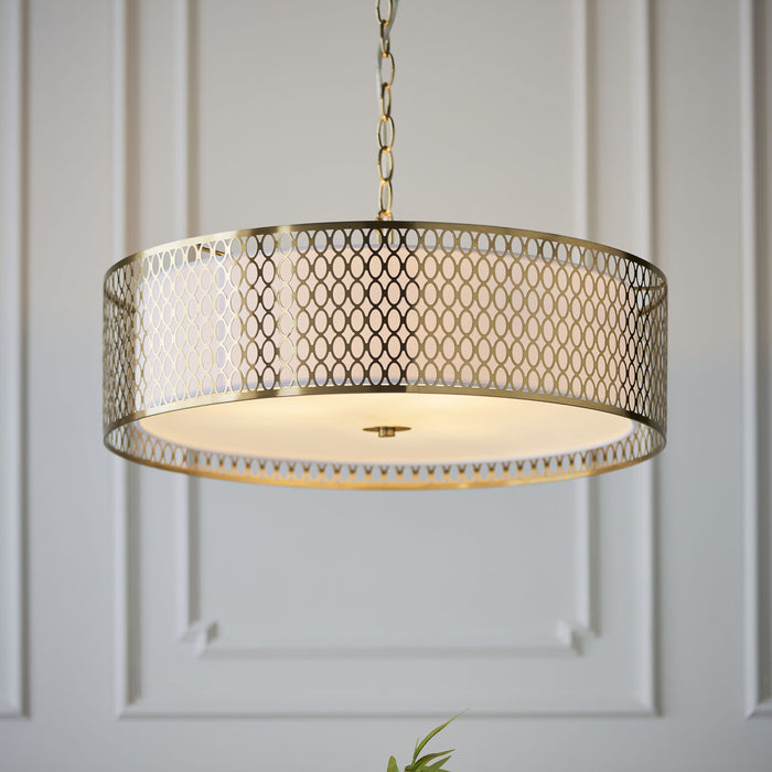 Cordero Gold & White Ceiling Pendant Light