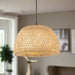 Natural Bali Rattan Dome Ceiling Pendant Light