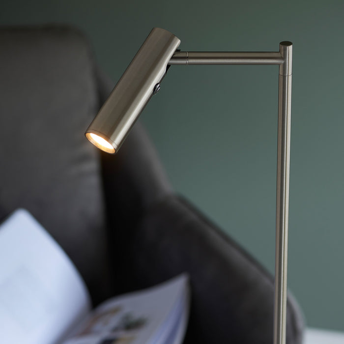 Dedicated Silver Metal Readers Floor Lamp