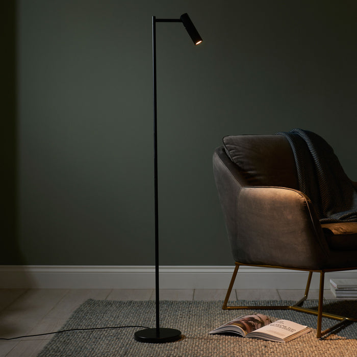 Dedicated Black Metal Readers Floor Lamp