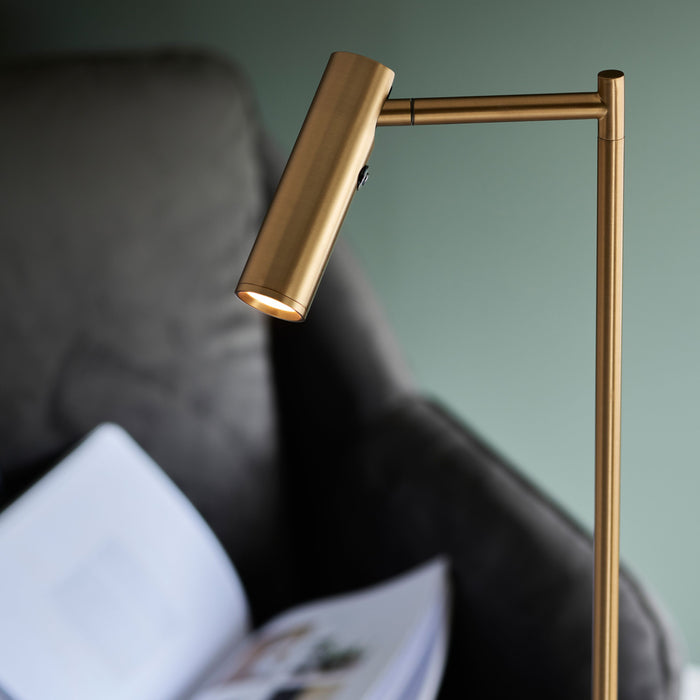 Dedicated Brass Metal Readers Floor Lamp