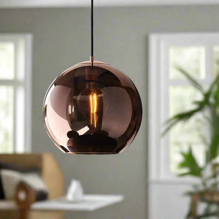 Boli Black & Copper Ceiling Pendant Light