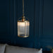 Lambeth Ribbed Pendant Light with Antique Brass Finish and Adjustable Chain