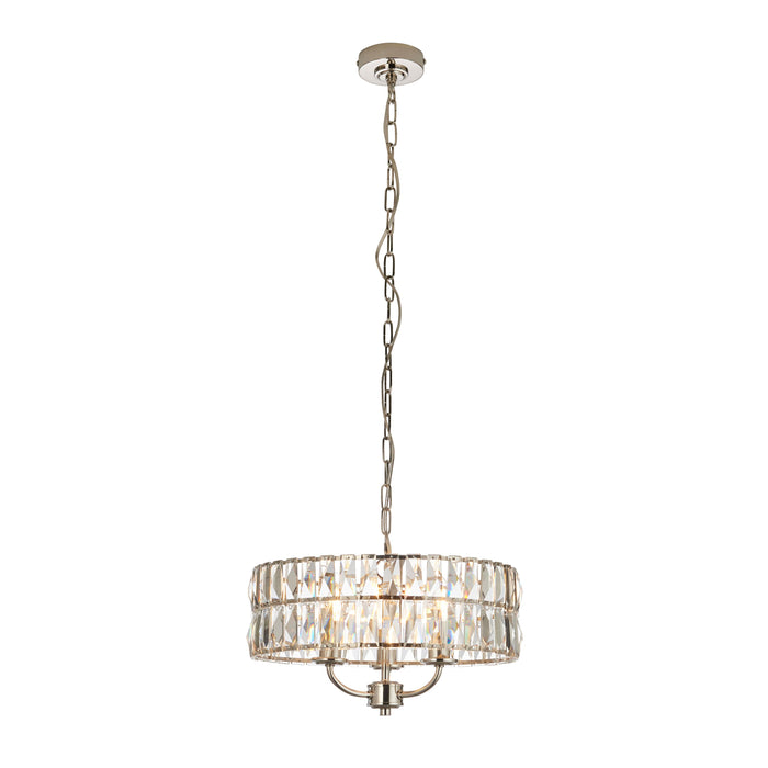 Clifton Nickel & Glass Ceiling Pendant Light